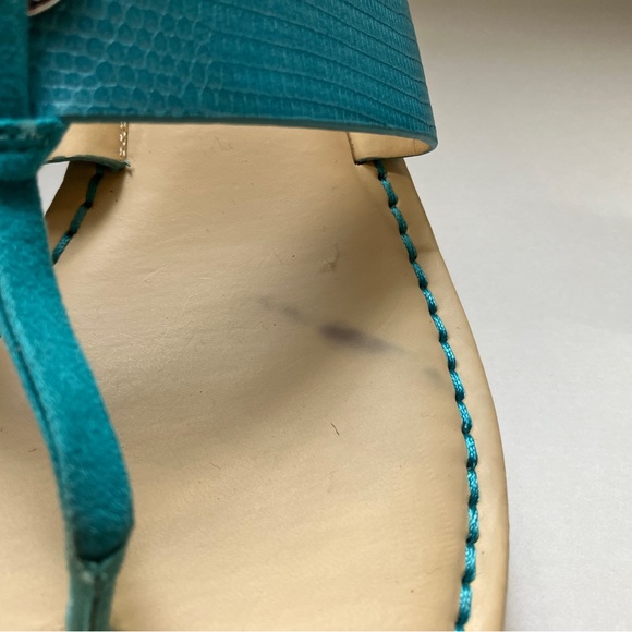 Liz Claiborne Aqua Blue Thong Sandals - Picture 7 of 12